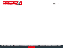 Tablet Screenshot of dieckmann-bau.de